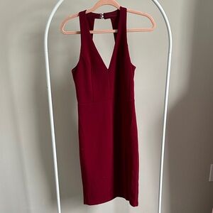 Lulus Burgundy Sleeveless Dress